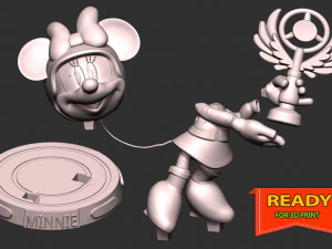 Minnie Mouse - Champions Trophy 3D Print Model