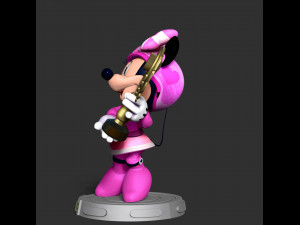 Minnie Mouse - Champions Trophy 3D Baskı Modeli