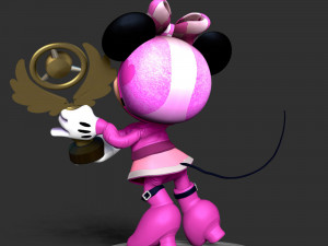 Minnie Mouse - Champions Trophy 3D Baskı Modeli
