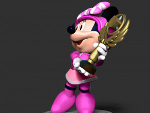 Minnie Mouse - Champions Trophy 3D Baskı Modeli