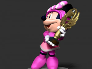 Minnie Mouse - Champions Trophy 3D Print Model