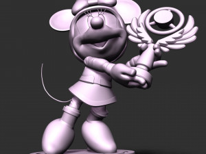 Minnie Mouse - Champions Trophy 3D Baskı Modeli