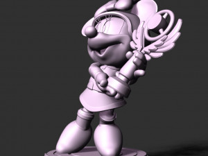 Minnie Mouse - Champions Trophy 3D Baskı Modeli