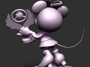 Minnie Mouse - Champions Trophy 3D Baskı Modeli