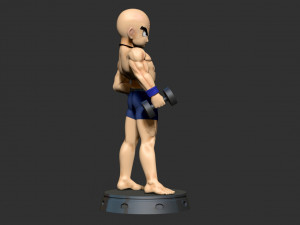 Krillin - Dragon Ball Fanart Modèles 3D en vedette