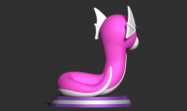 Dratini - Pokemon Go 3D Принт Модель .c4d .max .obj .3ds .fbx .stl .blend 