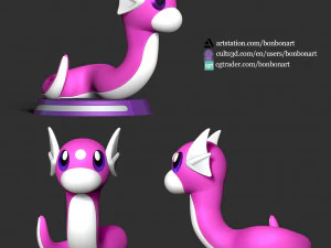 Dratini - Pokemon Go 3D Print Model