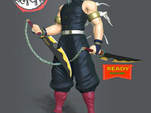 Tengen Uzui - Demon Slayer 3D Print Model