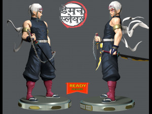 Tengen Uzui - Demon Slayer 3D प्रिंट मॉडल