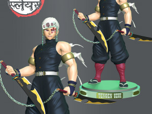 Tengen Uzui - Demon Slayer 3D प्रिंट मॉडल