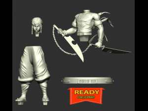 Tengen Uzui - Demon Slayer 3D प्रिंट मॉडल