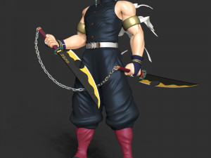 Tengen Uzui - Demon Slayer 3D प्रिंट मॉडल