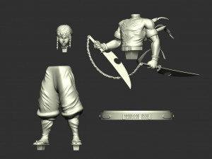 Tengen Uzui - Demon Slayer 3D प्रिंट मॉडल