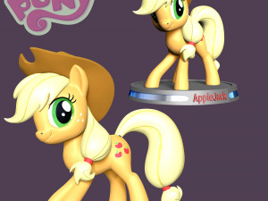 AppleJack - Little Pony 3D 프린트 모델