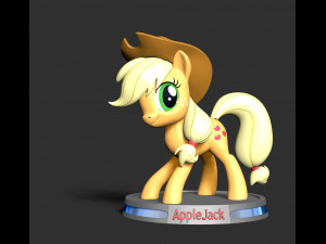 AppleJack - Little Pony 3D 프린트 모델