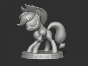 AppleJack - Little Pony 3D 프린트 모델