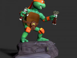 Michelangelo - Teenage Mutant Ninja Turtles 3D Print Model