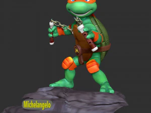 Michelangelo - Teenage Mutant Ninja Turtles 3D Print Model