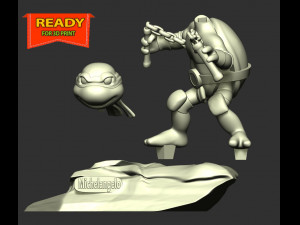 Michelangelo - Teenage Mutant Ninja Turtles Modello di stampa 3D