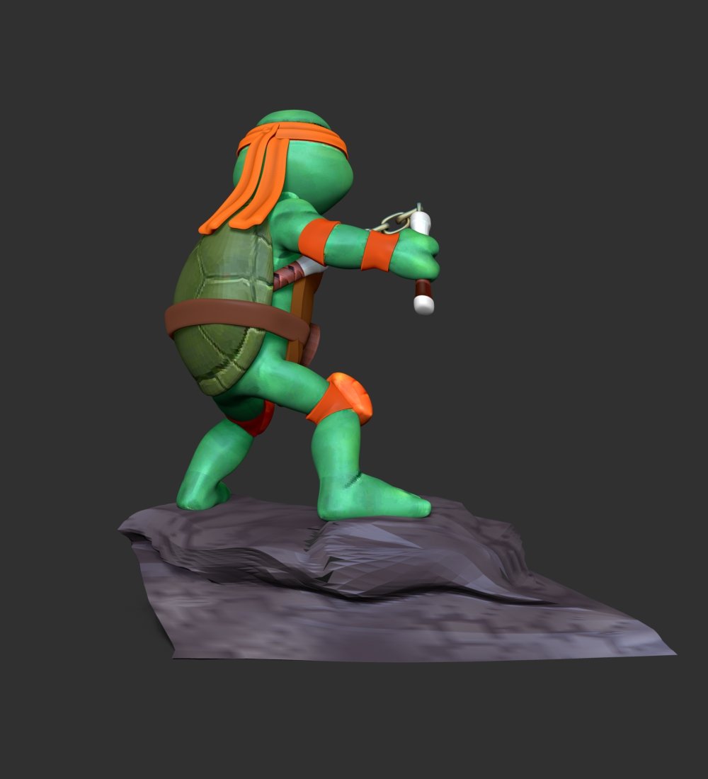 TMNT Teenage Mutant Ninja Turtle Statue - STL File 3D Print