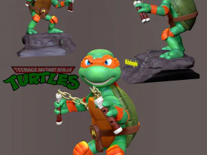Michelangelo - Teenage Mutant Ninja Turtles 3D Print Model