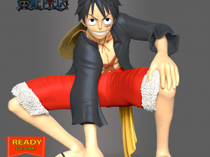 Monkey D Luffy - One Piece 3Dプリントモデル