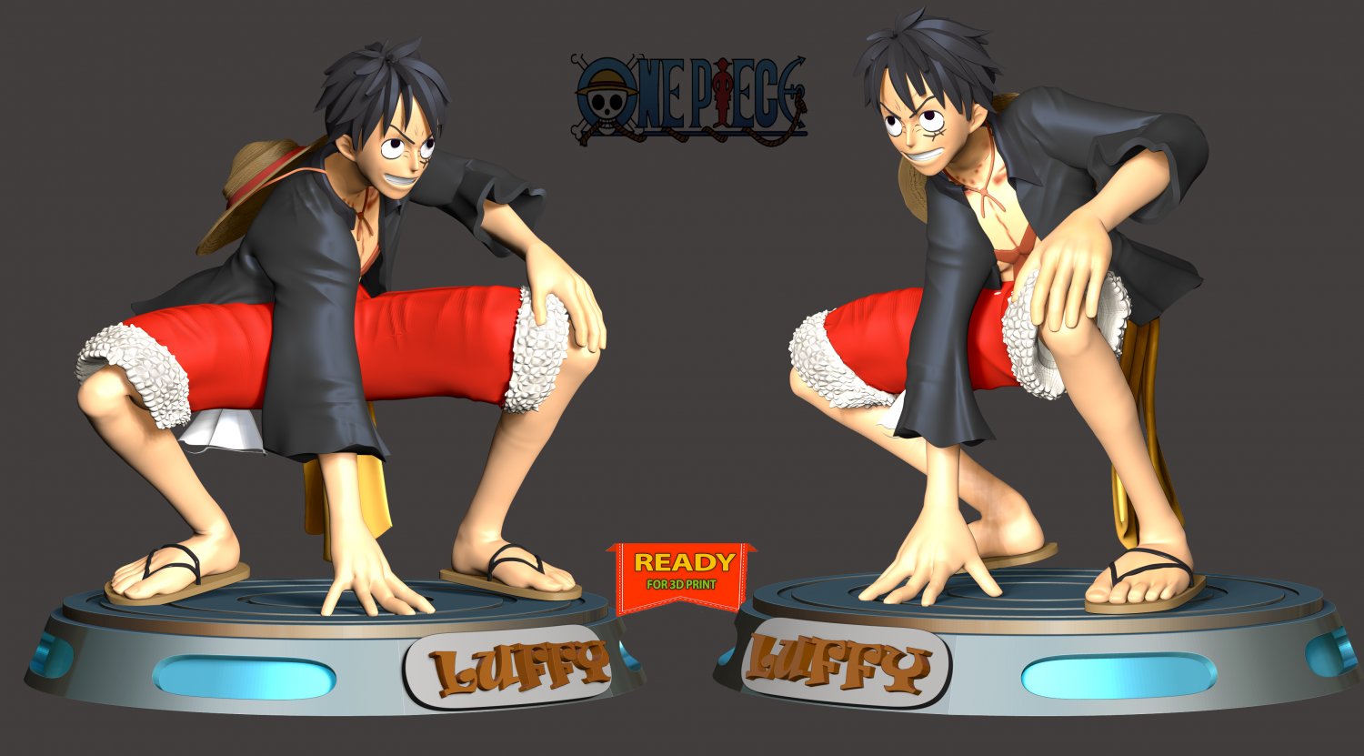 Luffy Gear 5 - One Piece 3D Print Model in Man 3DExport