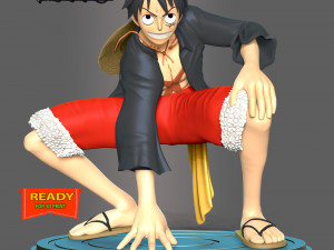 Monkey D Luffy - One Piece 3Dプリントモデル