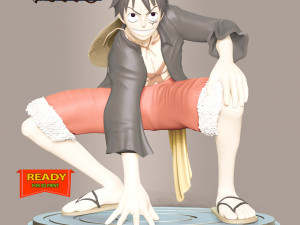Monkey D Luffy - One Piece 3Dプリントモデル