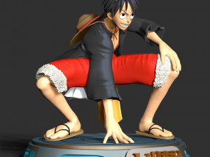 Monkey D Luffy - One Piece 3Dプリントモデル