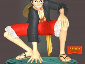 Monkey D Luffy - One Piece 3Dプリントモデル