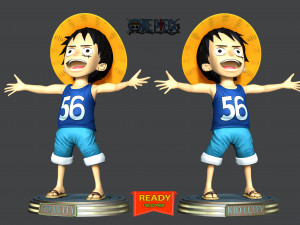Kid Luffy - One Piece 3D 打印模型