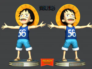 Kid Luffy - One Piece 3D Print Model