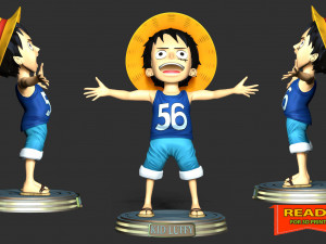 Kid Luffy - One Piece 3D 打印模型