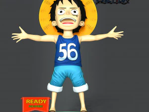 Kid Luffy - One Piece 3D Print Model