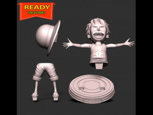 Kid Luffy - One Piece 3D 打印模型