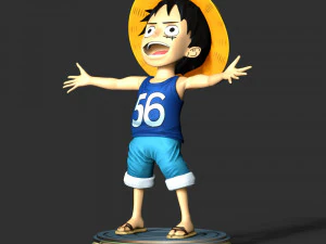 Kid Luffy - One Piece 3D Print Model