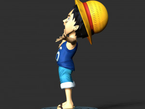 Kid Luffy - One Piece 3D 打印模型