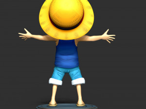 Kid Luffy - One Piece 3D 打印模型