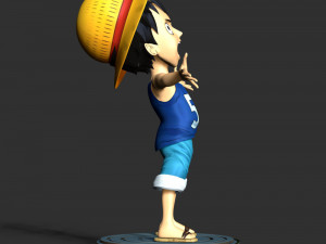 Kid Luffy - One Piece 3D 打印模型