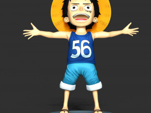 Kid Luffy - One Piece 3D 打印模型