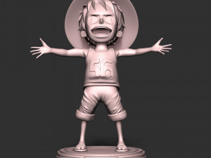 Kid Luffy - One Piece 3D 打印模型