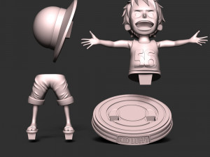 Kid Luffy - One Piece 3D 打印模型