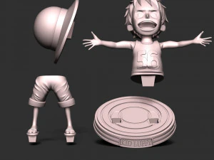 Kid Luffy - One Piece 3D Print Model