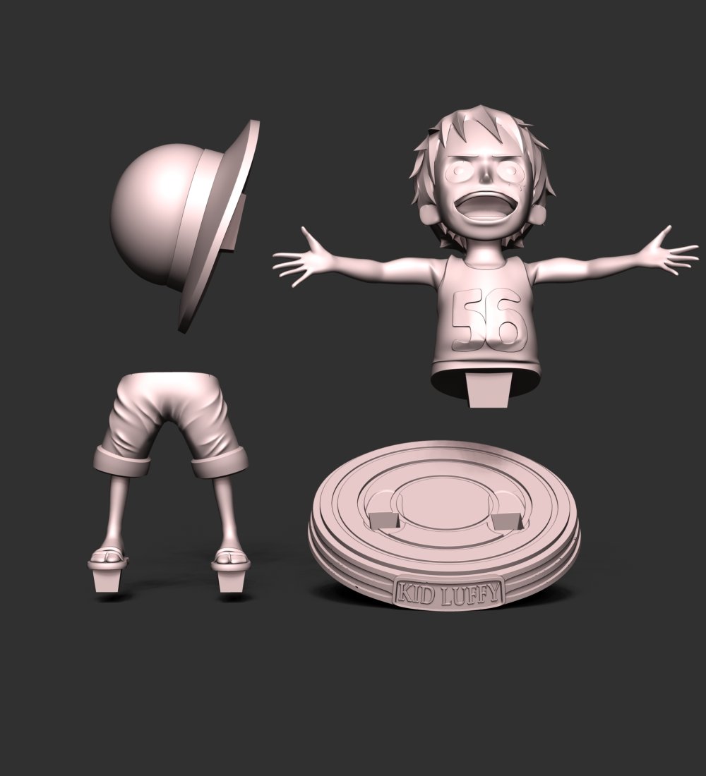 STL file Punk Rotten Kid One Piece 🧲・3D printable model to download・Cults