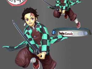 Tanjiro Kamado - Demon Slayer 3D Принт Модель