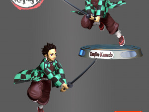 Tanjiro Kamado - Demon Slayer 3D Принт Модель