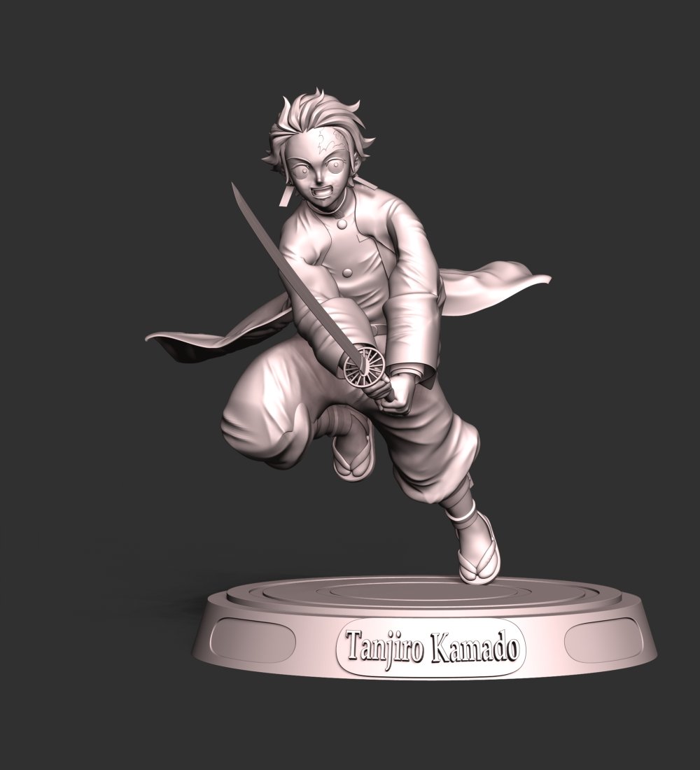 3D file Tanjiro - Kimetsu no Yaiba・3D printable model to download