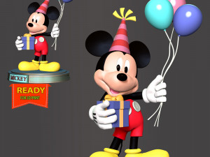 Mickey - Party 3D प्रिंट मॉडल