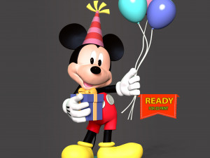Mickey - Party 3D प्रिंट मॉडल